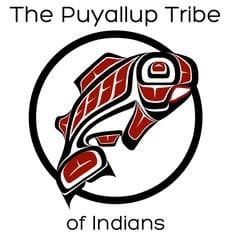 Native American tribal logo featuring fish