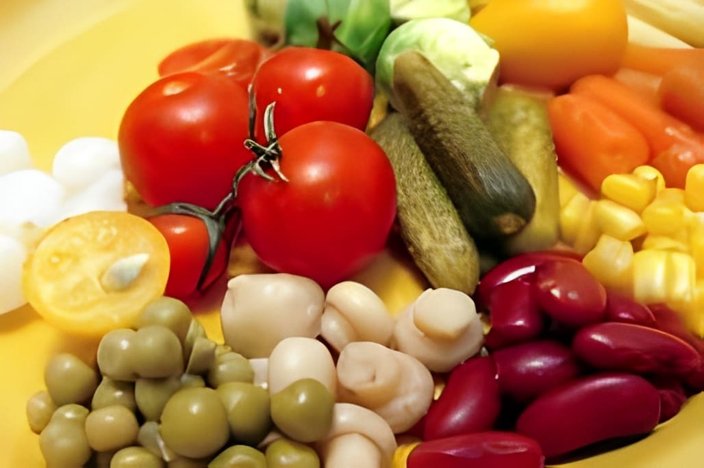Colorful fresh vegetables variety
